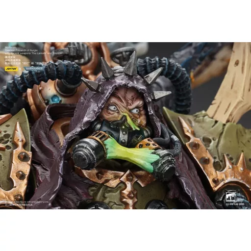 Warhammer 40k Figura 1/18 Mortarion Daemon Primarch of Nurgle with Ancient weapons The Lantern and Silence 21 cm