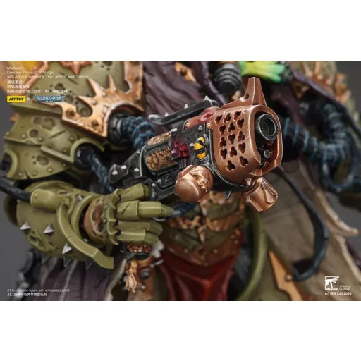 Warhammer 40k Figura 1/18 Mortarion Daemon Primarch of Nurgle with Ancient weapons The Lantern and Silence 21 cm