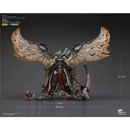 Warhammer 40k Figura 1/18 Mortarion Daemon Primarch of Nurgle with Ancient weapons The Lantern and Silence 21 cm