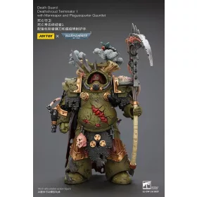   Warhammer 40k Action Figure 1/18 Death Guard Deathshroud Terminator 1 with Manreaper and Plaguespurter Gauntlet 14 cm