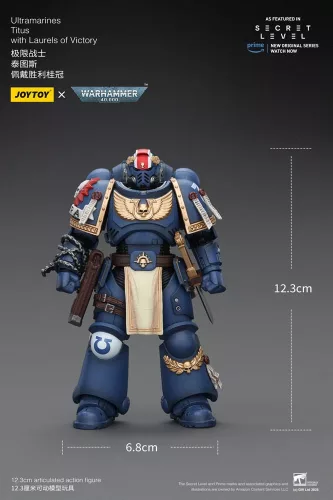 Warhammer 40,000 Action Figure Ultramarines Titus with Laurels of Victory 13 cm