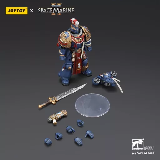 Warhammer 40,000: Space Marine 2 Action Figure Ultramarines Relic Primus Armourwith Plasma Pistol and Combat Blade 13 cm