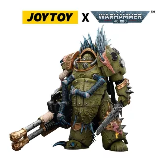   Warhammer 40,000 Action Figure Death Guard Blightlord Terminator 1 with Reaper Autocannon and Bubotic Blades 14 cm