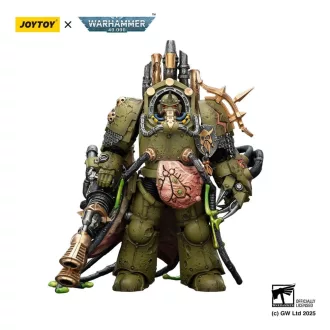   Warhammer 40,000 Action Figure Death Guard Lord of Virulence with Power Fist and Twin Plague Spewer 14 cm