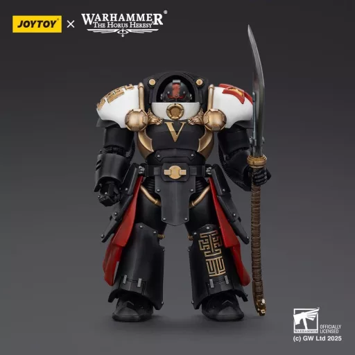 Warhammer The Horus Heresy Action Figure White Scars Ebon Keshig Terminator 1 with Power Glaive 13 cm
