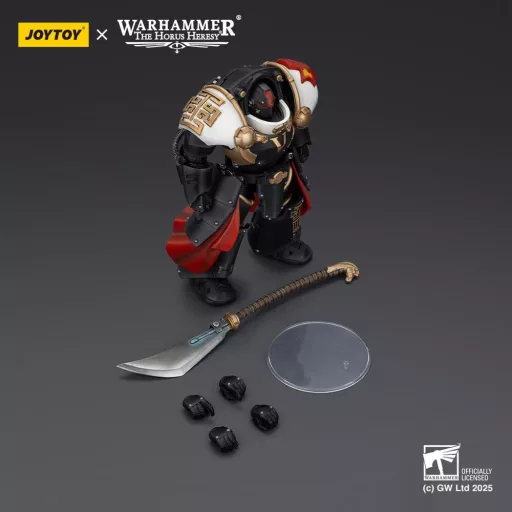 Warhammer The Horus Heresy Action Figure White Scars Ebon Keshig Terminator 1 with Power Glaive 13 cm