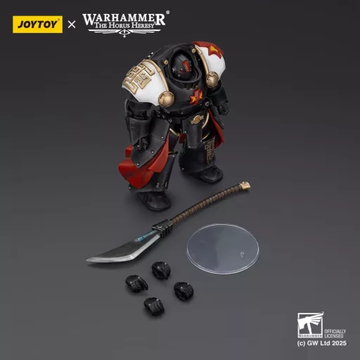 Warhammer The Horus Heresy Action Figure White Scars Ebon Keshig Terminator 2 with Power Glaive 13 cm