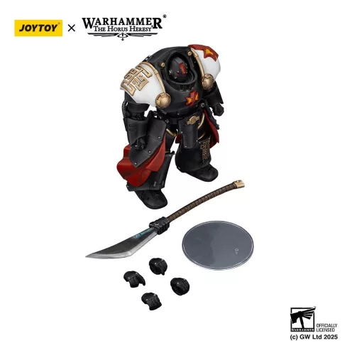 Warhammer The Horus Heresy Action Figure White Scars Ebon Keshig Terminator 2 with Power Glaive 13 cm