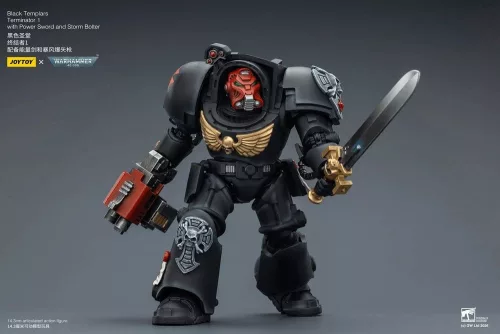 Warhammer 40,000 Action Figure Black Templars Terminator 1 with Power Sword and Storm Bolter 14 cm