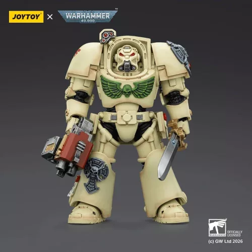 Warhammer 40,000 Action Figure Dark Angels Deathwing Terminator 1 with Power Sword and Storm Bolter 14 cm