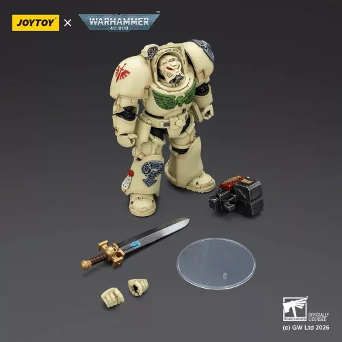 Warhammer 40,000 Action Figure Dark Angels Deathwing Terminator 1 with Power Sword and Storm Bolter 14 cm