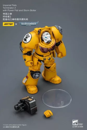 Warhammer 40,000 Action Figure Imperial Fists Terminator 2 with Power Fist and Storm Bolter 14 cm
