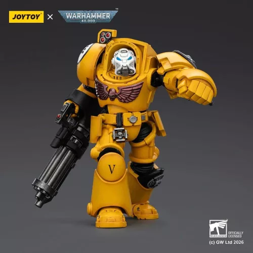 Warhammer 40,000 Action Figure Imperial Fists Terminator 3 with Power Fist and Assault Cannon 14 cm