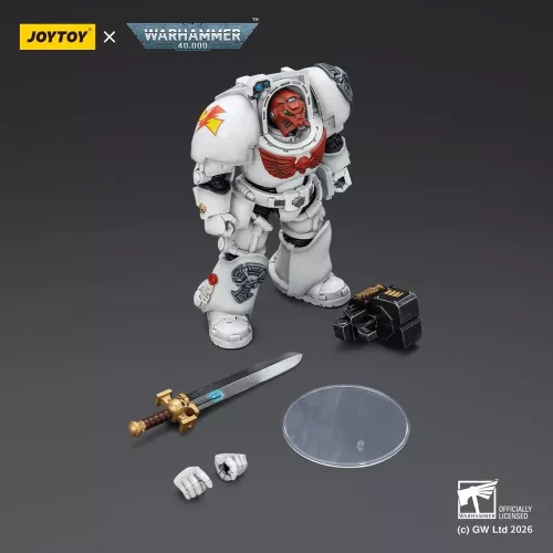 Warhammer 40,000 Action Figure White Scars Terminator 1 with Power Sword and Storm Bolter 14 cm