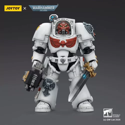 Warhammer 40,000 Action Figure White Scars Terminator 1 with Power Sword and Storm Bolter 14 cm