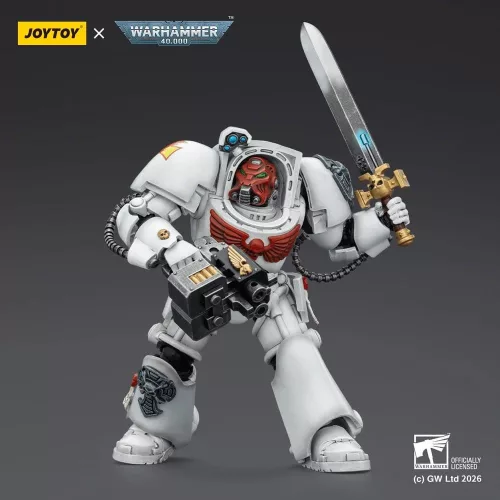 Warhammer 40,000 Action Figure White Scars Terminator 1 with Power Sword and Storm Bolter 14 cm