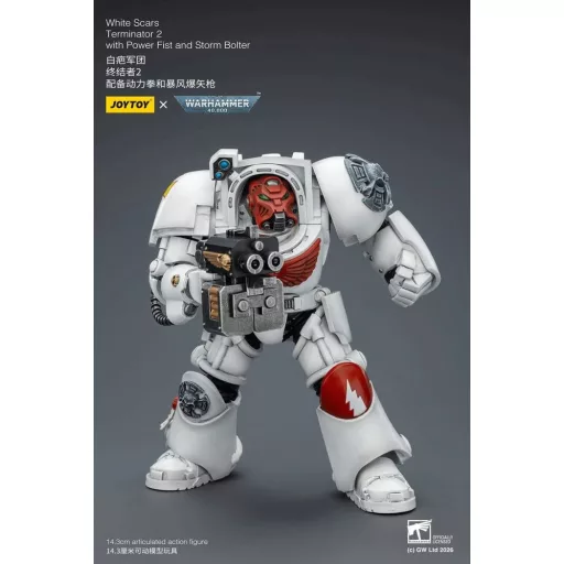 Warhammer 40,000 Action Figure White Scars Terminator 2 with Power Fist and Storm Bolter 14 cm