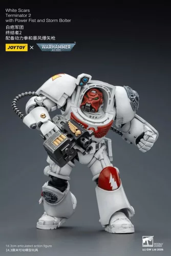 Warhammer 40,000 Action Figure White Scars Terminator 2 with Power Fist and Storm Bolter 14 cm