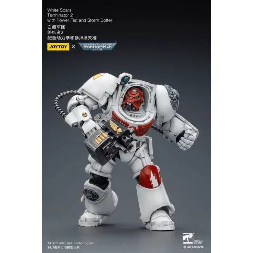 Warhammer 40,000 Action Figure White Scars Terminator 2 with Power Fist and Storm Bolter 14 cm
