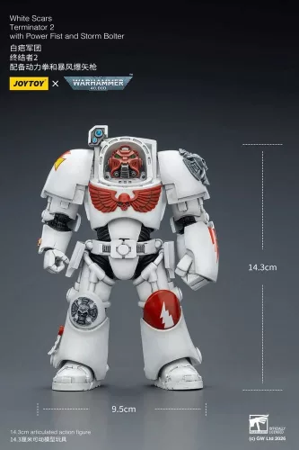 Warhammer 40,000 Action Figure White Scars Terminator 2 with Power Fist and Storm Bolter 14 cm