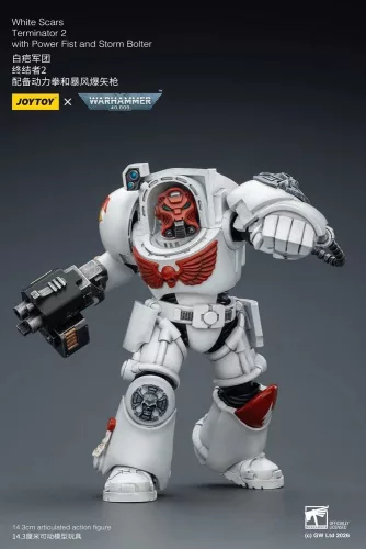 Warhammer 40,000 Action Figure White Scars Terminator 2 with Power Fist and Storm Bolter 14 cm