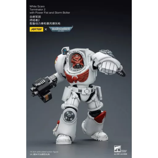 Warhammer 40,000 Action Figure White Scars Terminator 2 with Power Fist and Storm Bolter 14 cm