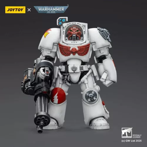 Warhammer 40,000 Action Figure White Scars Terminator 3 with Power Fist and Assault Cannon 14 cm