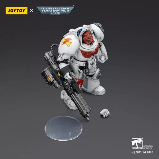 Warhammer 40,000 Action Figure White Scars Terminator 3 with Power Fist and Assault Cannon 14 cm