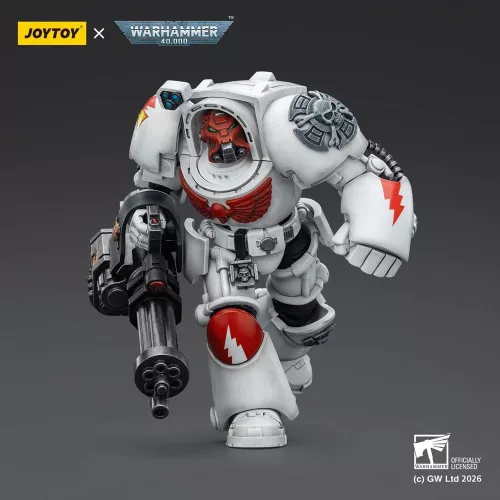 Warhammer 40,000 Action Figure White Scars Terminator 3 with Power Fist and Assault Cannon 14 cm