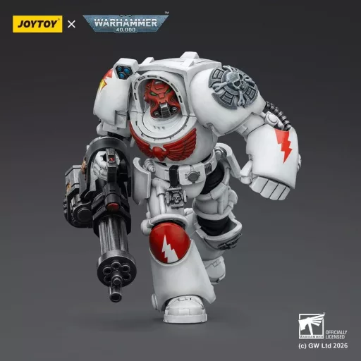 Warhammer 40,000 Action Figure White Scars Terminator 3 with Power Fist and Assault Cannon 14 cm