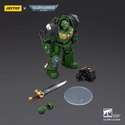 Warhammer 40,000 Action Figure Salamanders Terminator 1 with Power Sword and Storm Bolter 14 cm