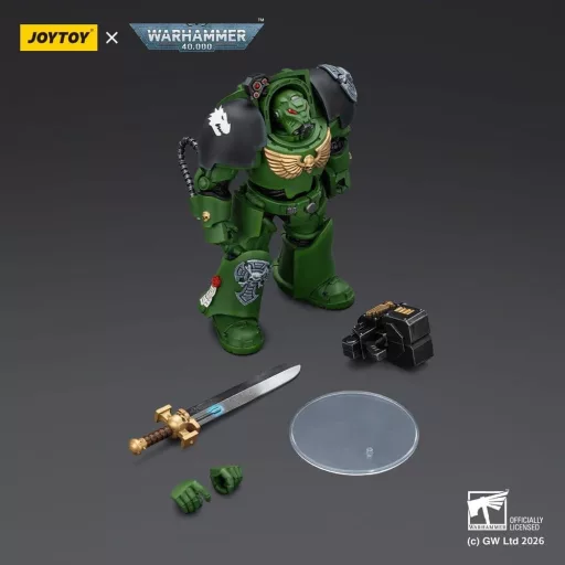 Warhammer 40,000 Action Figure Salamanders Terminator 1 with Power Sword and Storm Bolter 14 cm