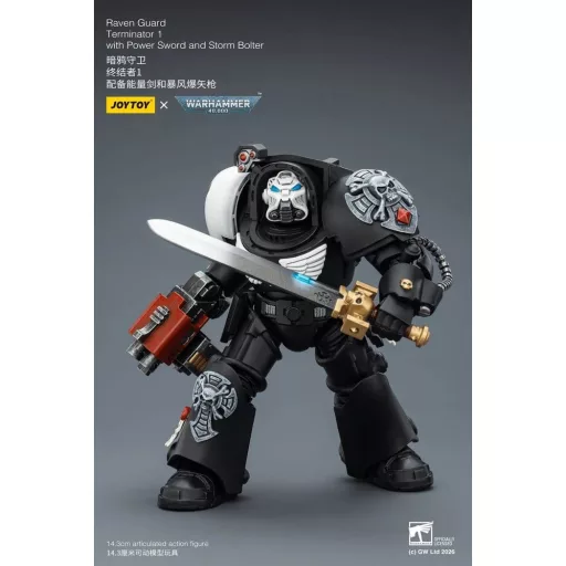 Warhammer 40,000 Action Figure Raven Guard Terminator 1 with Power Sword and Storm Bolter 14 cm