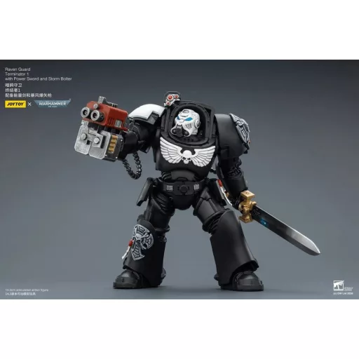 Warhammer 40,000 Action Figure Raven Guard Terminator 1 with Power Sword and Storm Bolter 14 cm