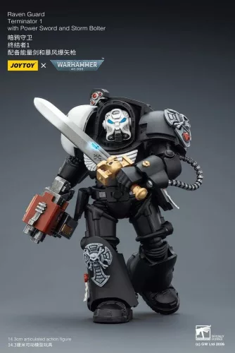 Warhammer 40,000 Action Figure Raven Guard Terminator 1 with Power Sword and Storm Bolter 14 cm