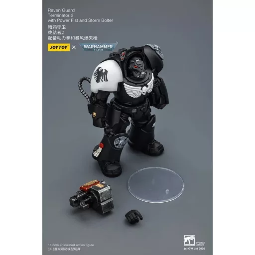 Warhammer 40,000 Action Figure Raven Guard Terminator 2 with Power Fist and Storm Bolter 14 cm
