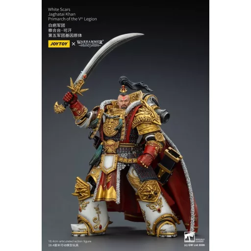 Warhammer The Horus Heresy Action Figure White Scars Jaghatai Khan Primarch of the Vth Legion 19 cm