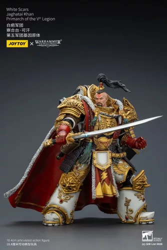 Warhammer The Horus Heresy Action Figure White Scars Jaghatai Khan Primarch of the Vth Legion 19 cm