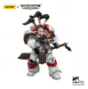 Warhammer 40,000 Action Figure White Scars Legion Praetor in Cataphractii Terminator Armour with Cyber Hawk Chogorian sword and combi-melta 14 cm