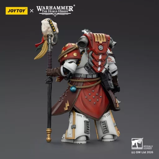 Warhammer 40,000 Action Figure White Scars Stormseer Consulwith Force Staff and Bolt Pistol 12 cm