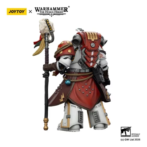 Warhammer 40,000 Action Figure White Scars Stormseer Consulwith Force Staff and Bolt Pistol 12 cm