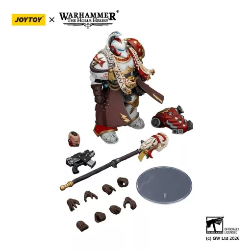 Warhammer 40,000 Action Figure White Scars Stormseer Consulwith Force Staff and Bolt Pistol 12 cm