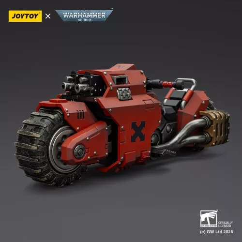 Warhammer 40,000 Raider-pattern Combat Bike Blood Angels with twin-linked bolt rifles 22 cm