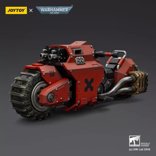 Warhammer 40,000 Raider-pattern Combat Bike Blood Angels with twin-linked bolt rifles 22 cm