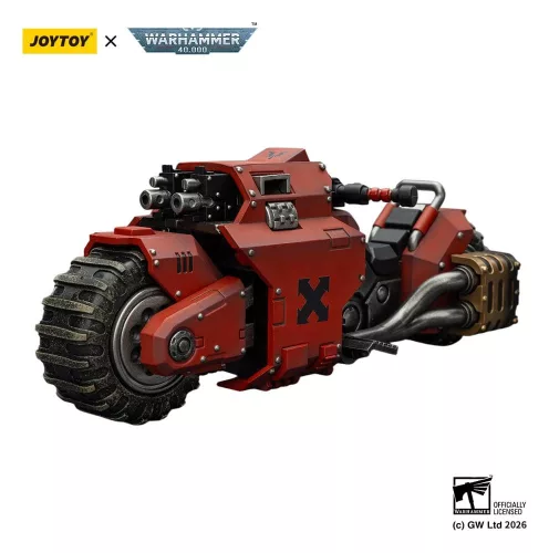 Warhammer 40,000 Raider-pattern Combat Bike Blood Angels with twin-linked bolt rifles 22 cm