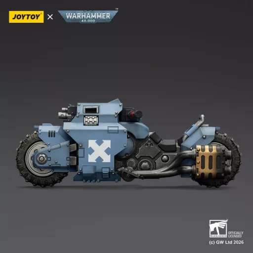 Warhammer 40,000 Raider-pattern Combat Bike Space Wolves with twin-linked bolt rifles 22 cm