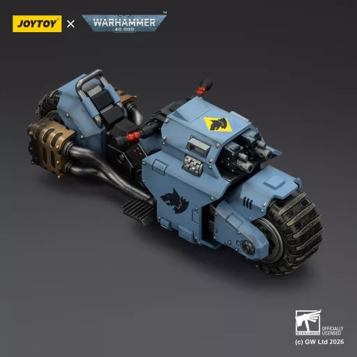 Warhammer 40,000 Raider-pattern Combat Bike Space Wolves with twin-linked bolt rifles 22 cm