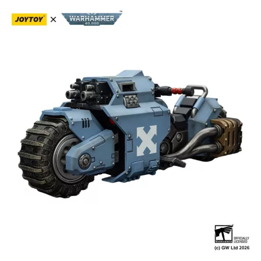 Warhammer 40,000 Raider-pattern Combat Bike Space Wolves with twin-linked bolt rifles 22 cm