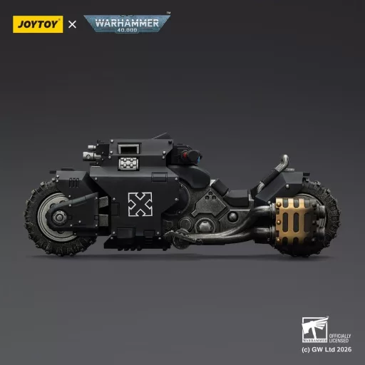 Warhammer 40,000 Raider-pattern Combat Bike Raven Guard with twin-linked bolt rifles 22 cm