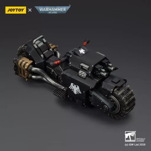 Warhammer 40,000 Raider-pattern Combat Bike Raven Guard with twin-linked bolt rifles 22 cm